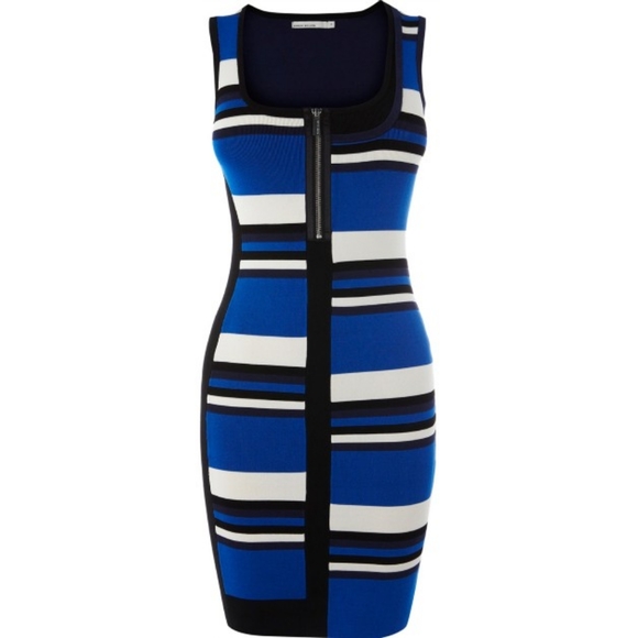 Karen Millen Stripe Bandage Dress, Size 6 - Picture 2 of 6